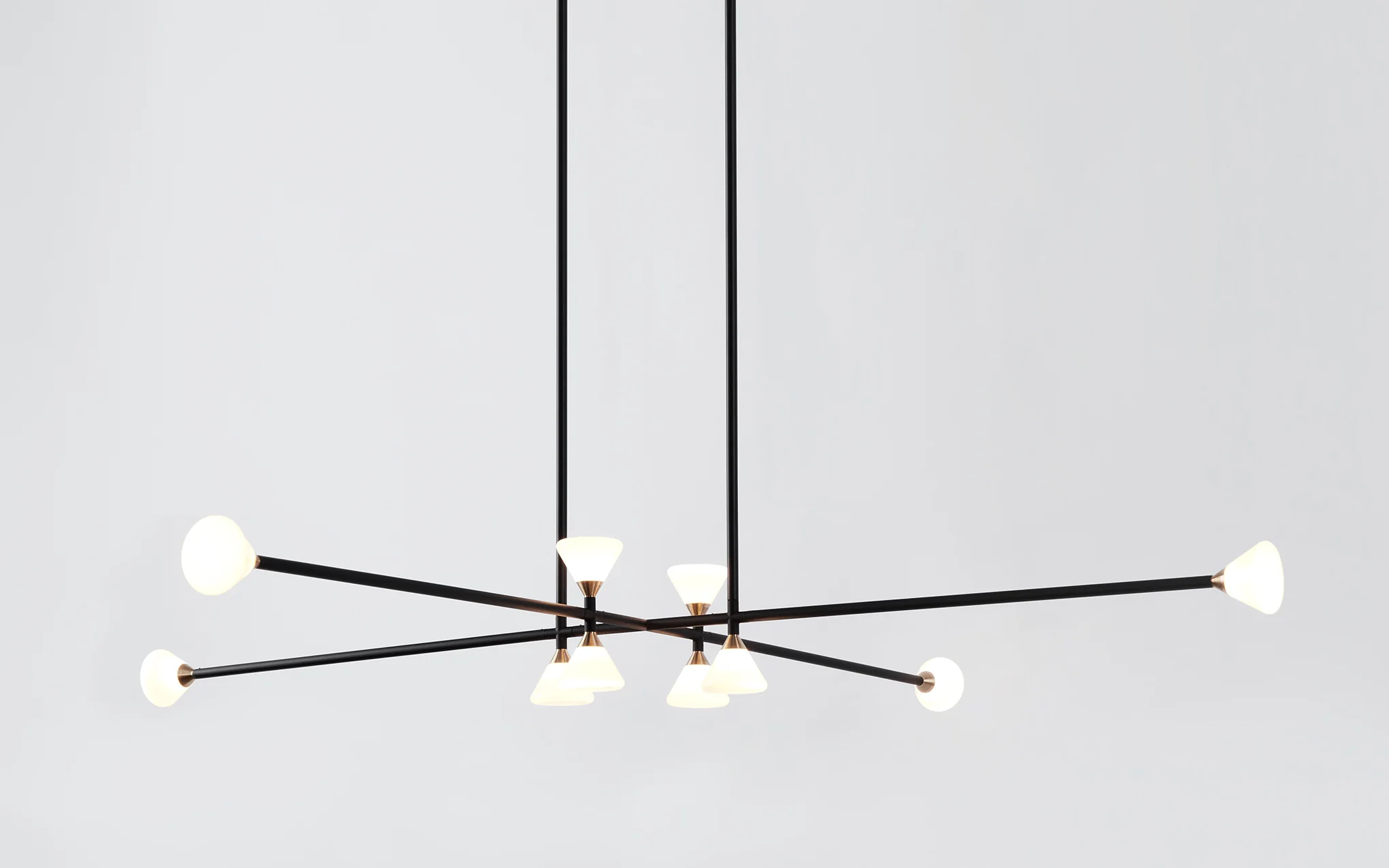Apollo chandelier - 10 lights horizontal