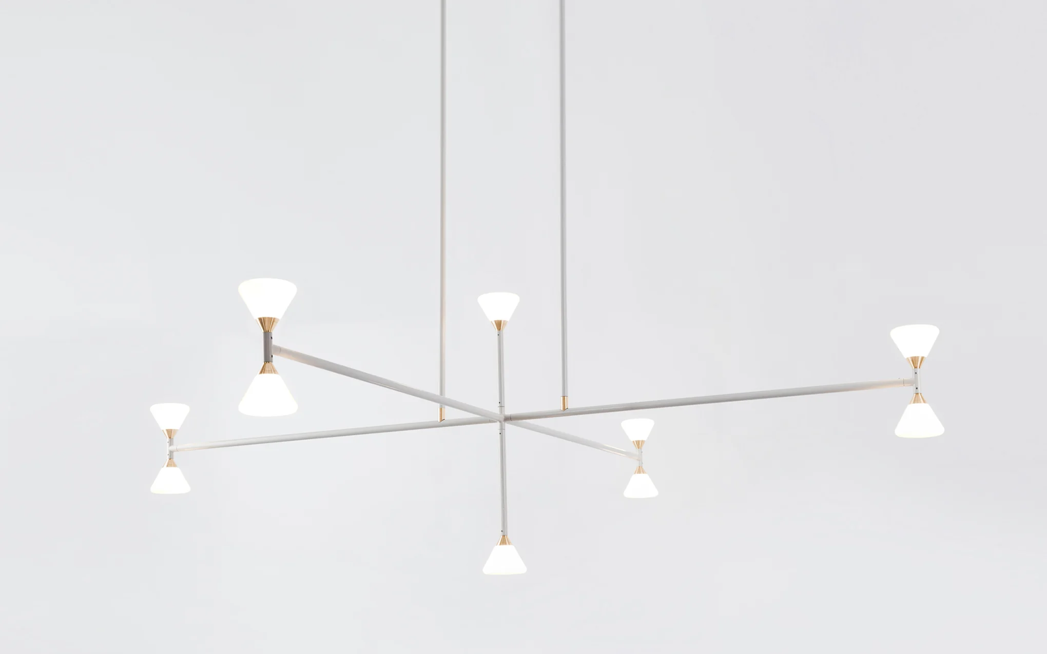 Apollo chandelier - 10 lights vertical