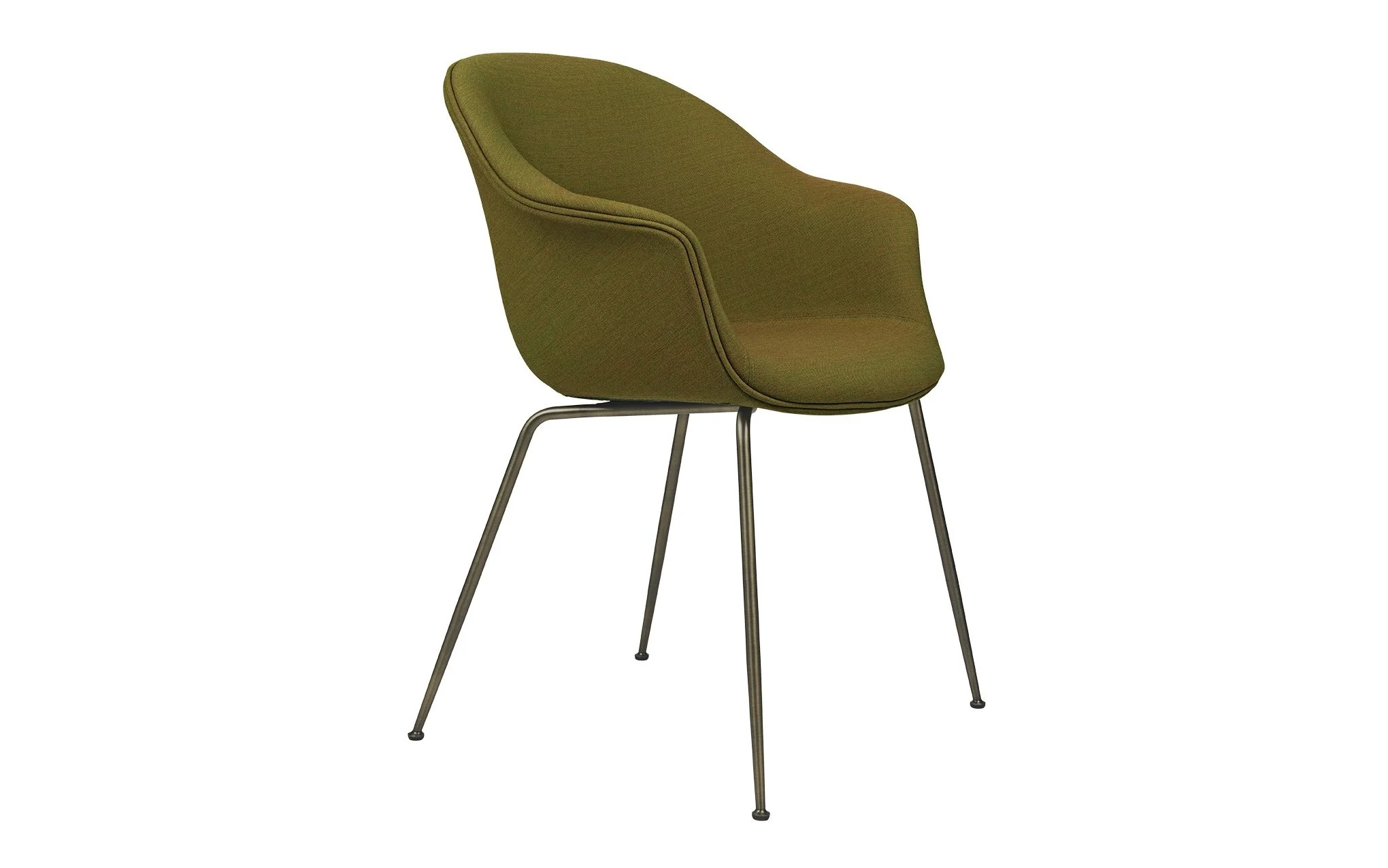 Bat dining chair - upholstered with conic base