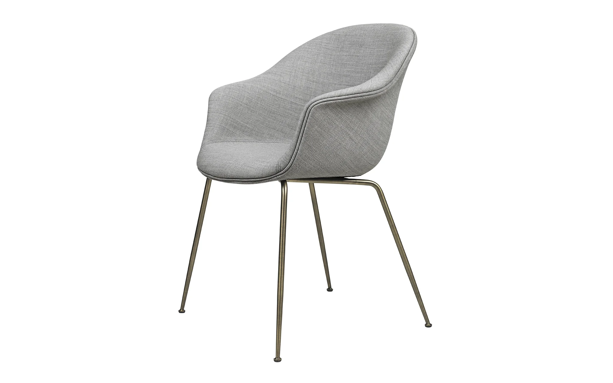 Bat dining chair - upholstered with conic base - Image 3