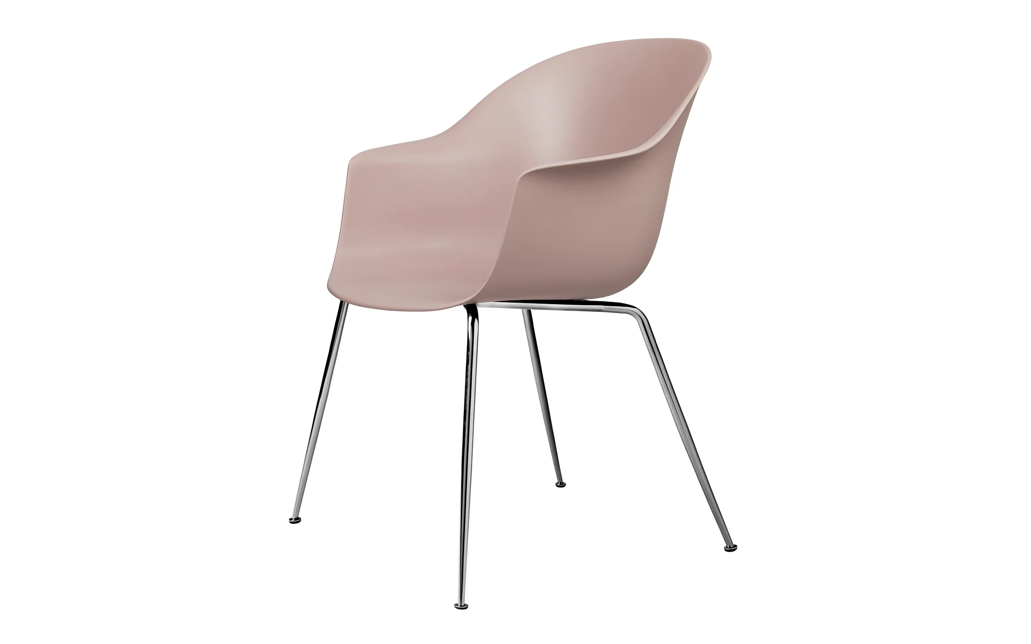 Bat dining chair - un-upholstered with conic base - Image 11