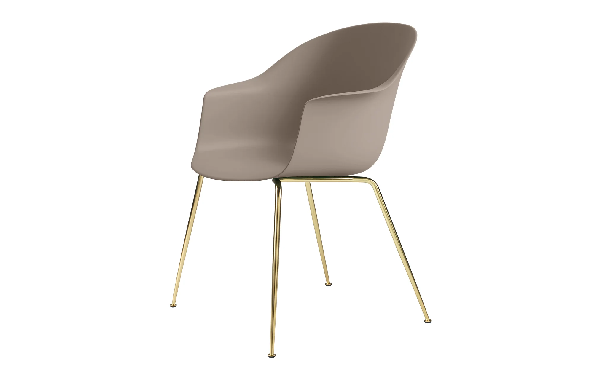 Bat dining chair - un-upholstered with conic base - Image 13