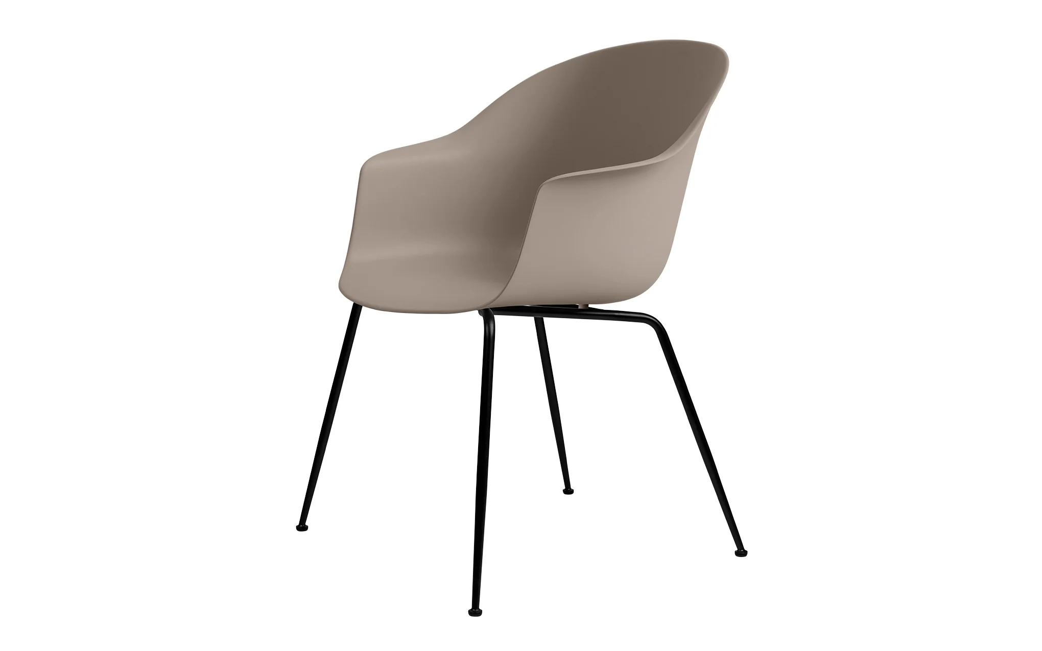 Bat dining chair - un-upholstered with conic base - Image 18