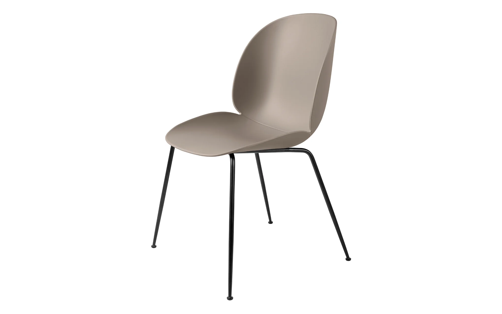 Beetle dining chair - un-upholstered with conic base - Image 11