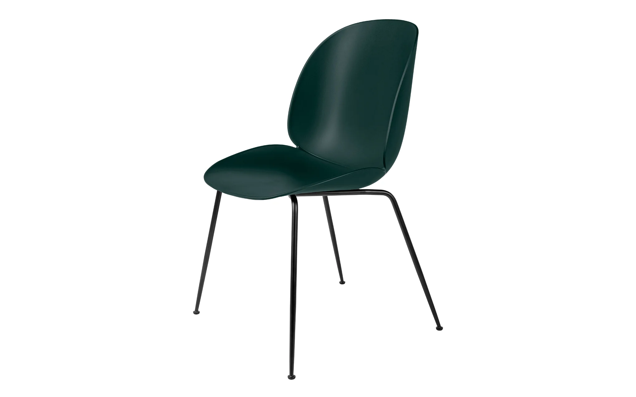 Beetle dining chair - un-upholstered with conic base - Image 12