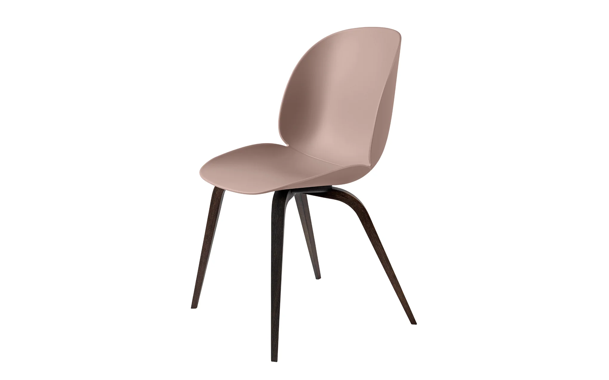 Beetle dining chair - un-upholstered with wood base - Image 12