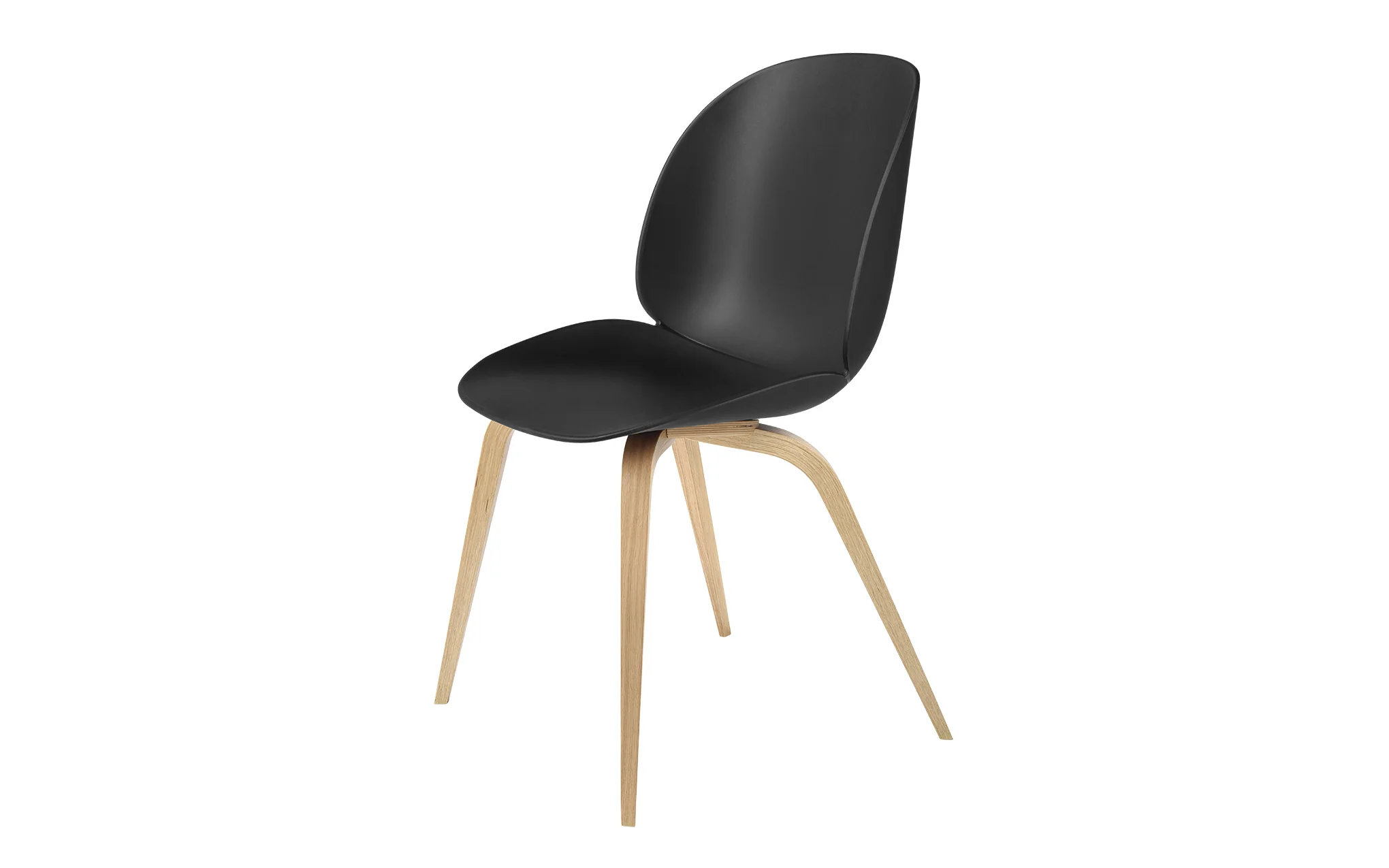 Beetle dining chair - un-upholstered with wood base - Image 7