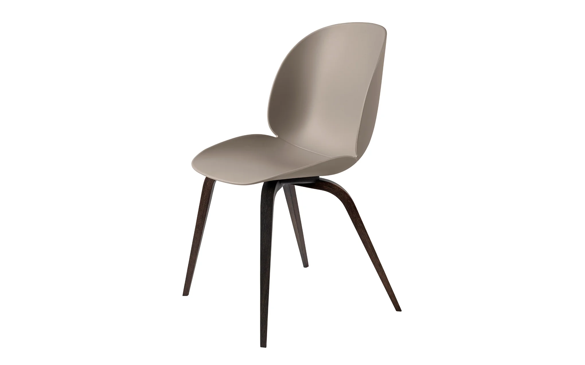 Beetle dining chair - un-upholstered with wood base - Image 9