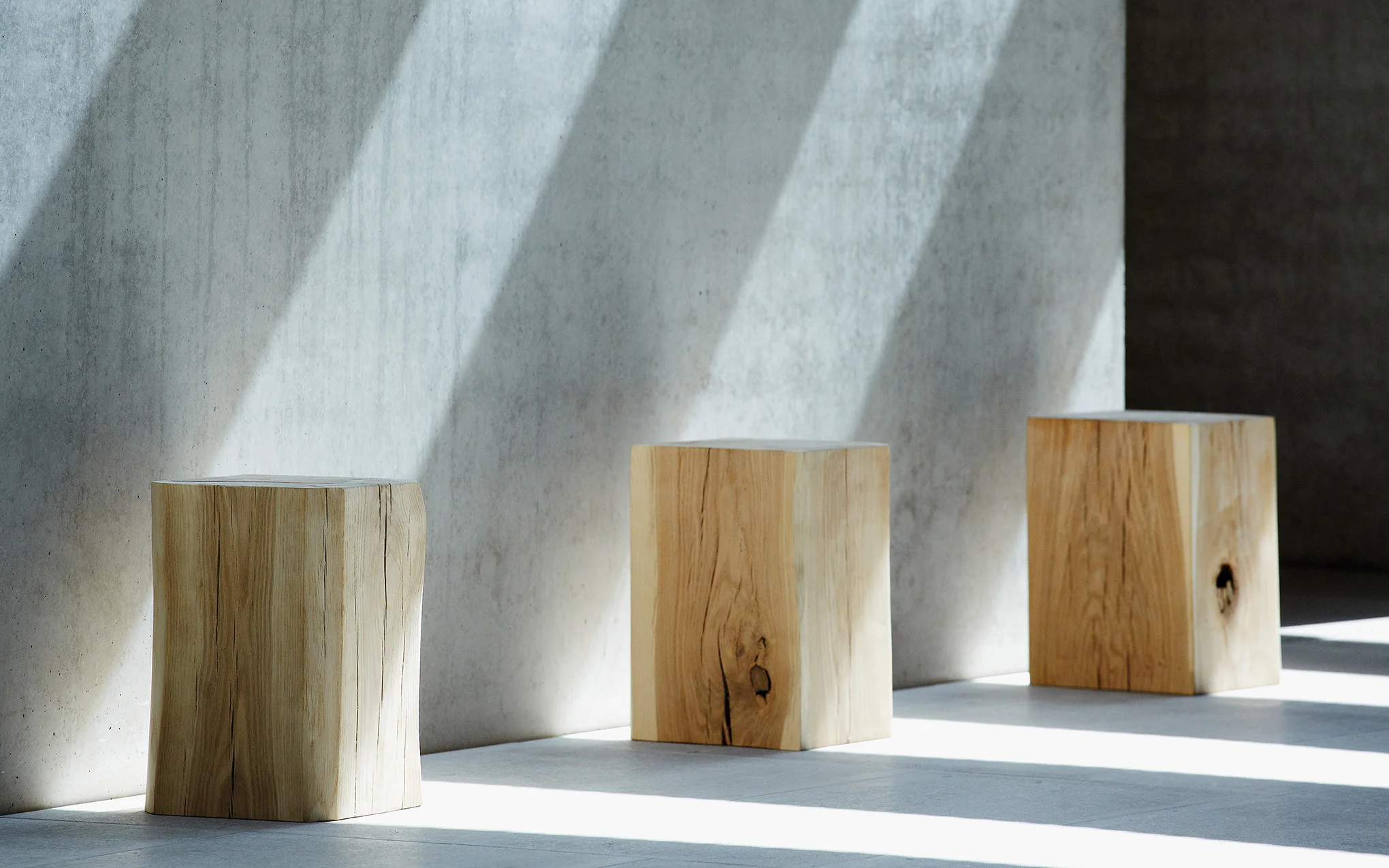 Ex-Display Square block stool - large