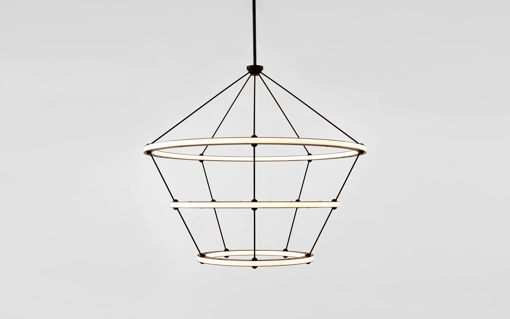 Halo chandelier - 3 rings
