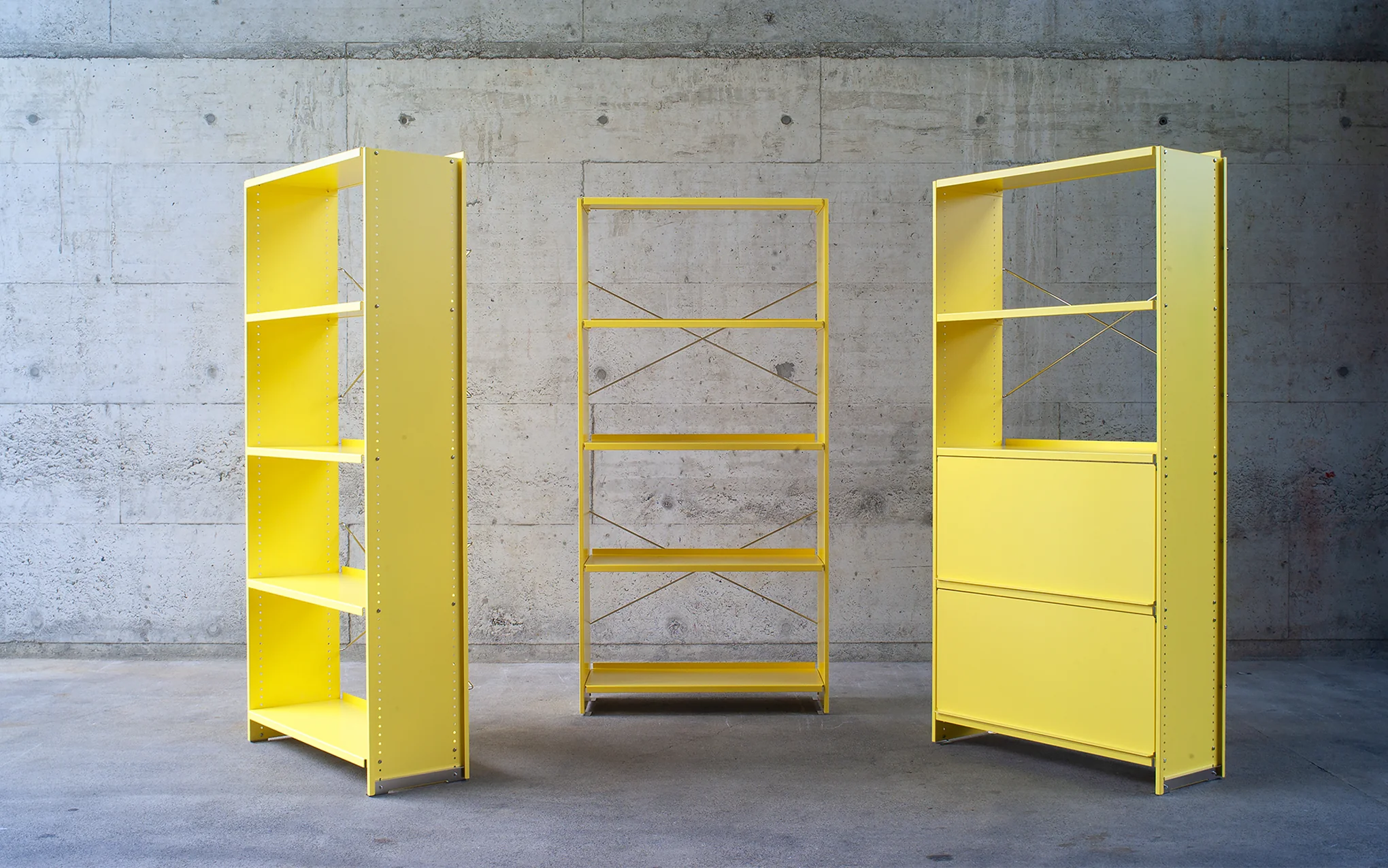 Aluminium shelf