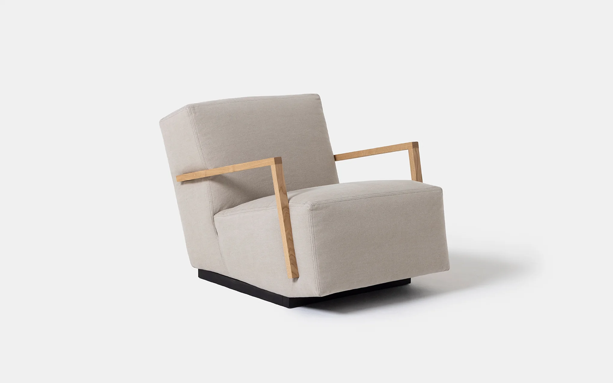 Marcel armchair - oak arms - Image 2