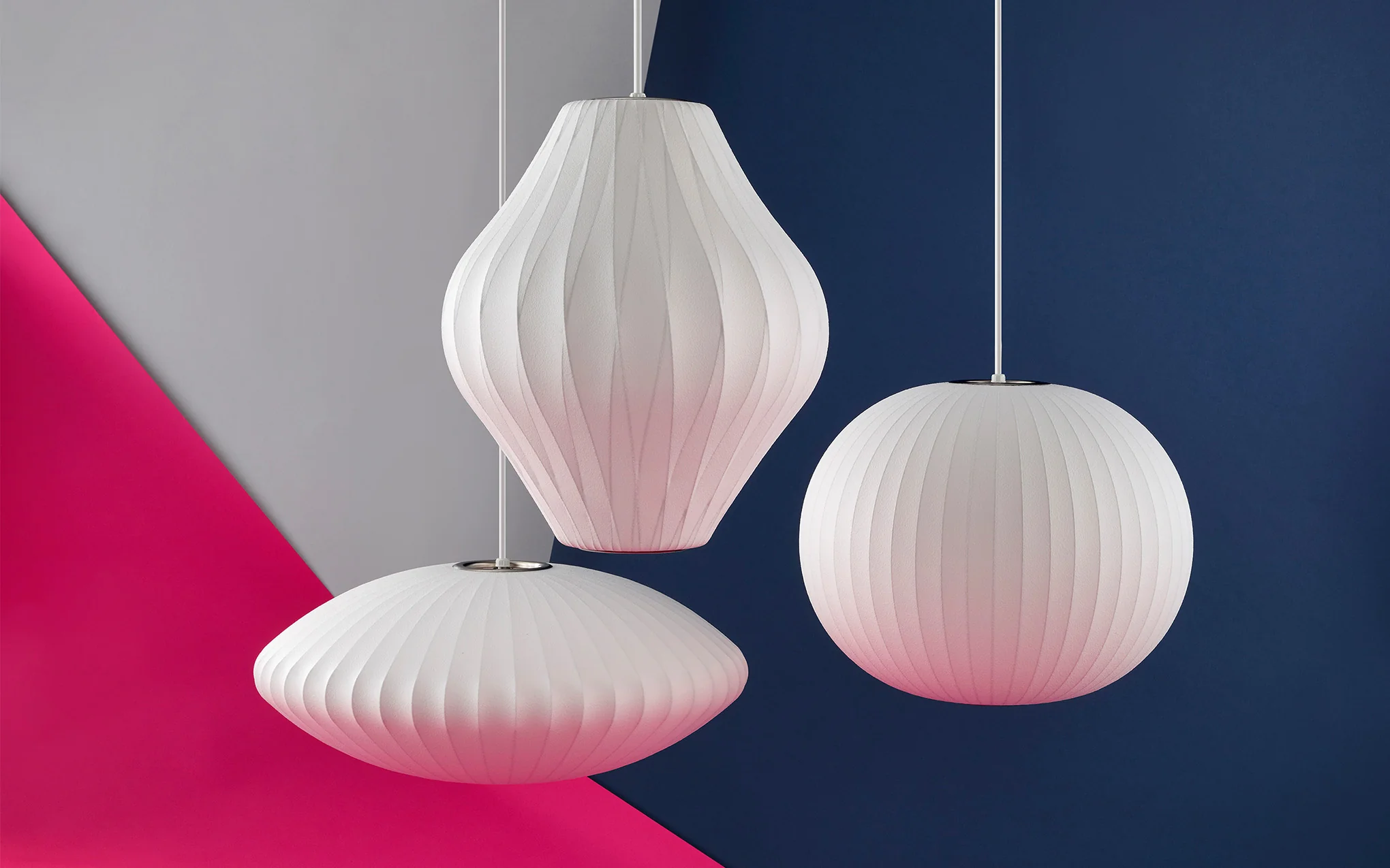 Nelson Pear Crisscross Bubble pendant lamp - Image 3