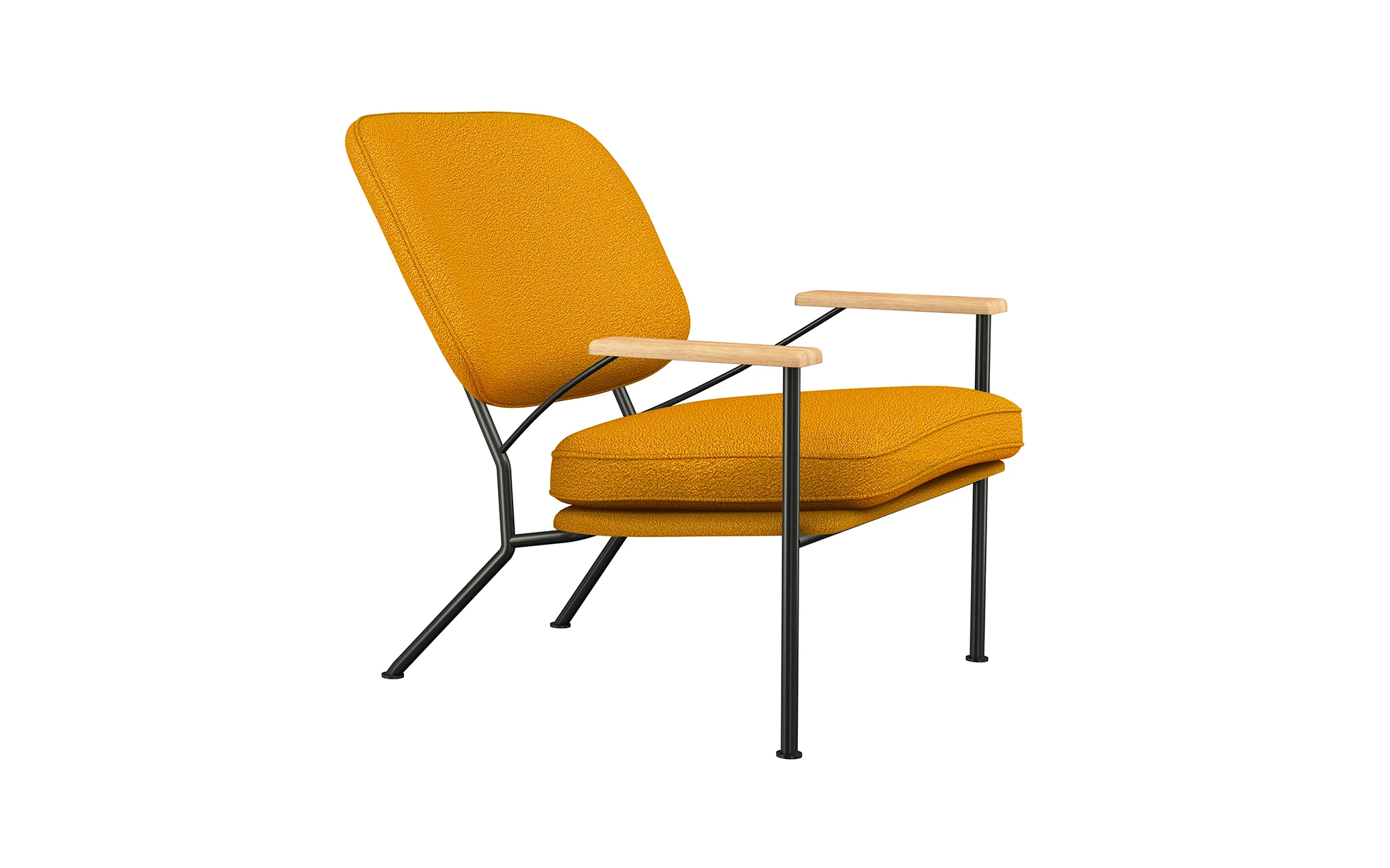 Orlando armchair with oak arms - Image 29