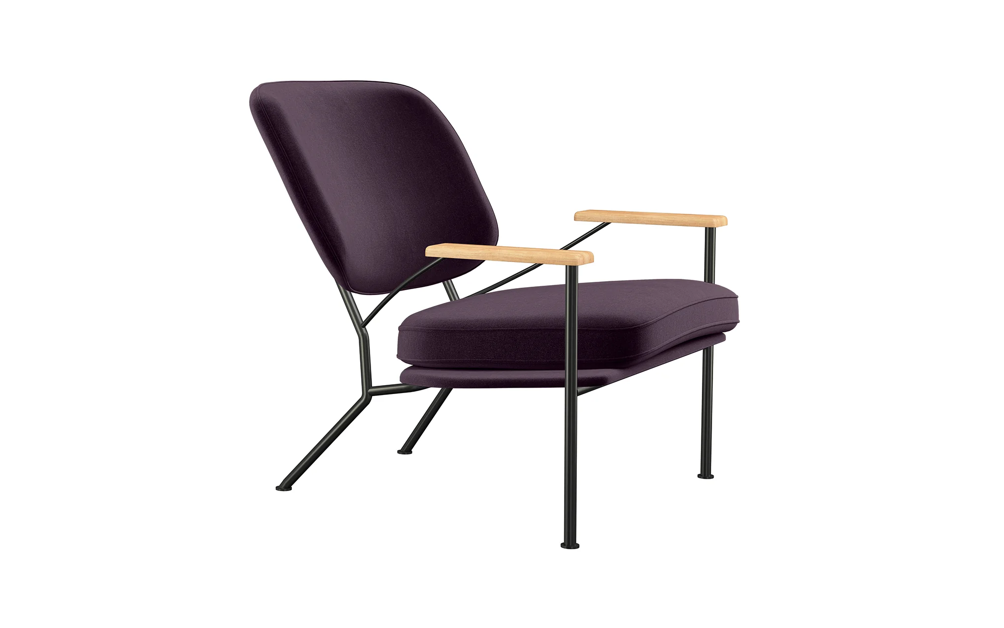 Orlando armchair with oak arms - Image 48