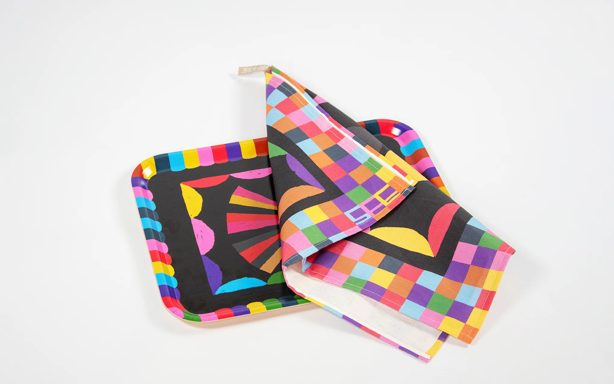 Colour Blocks tea towel - Image 5