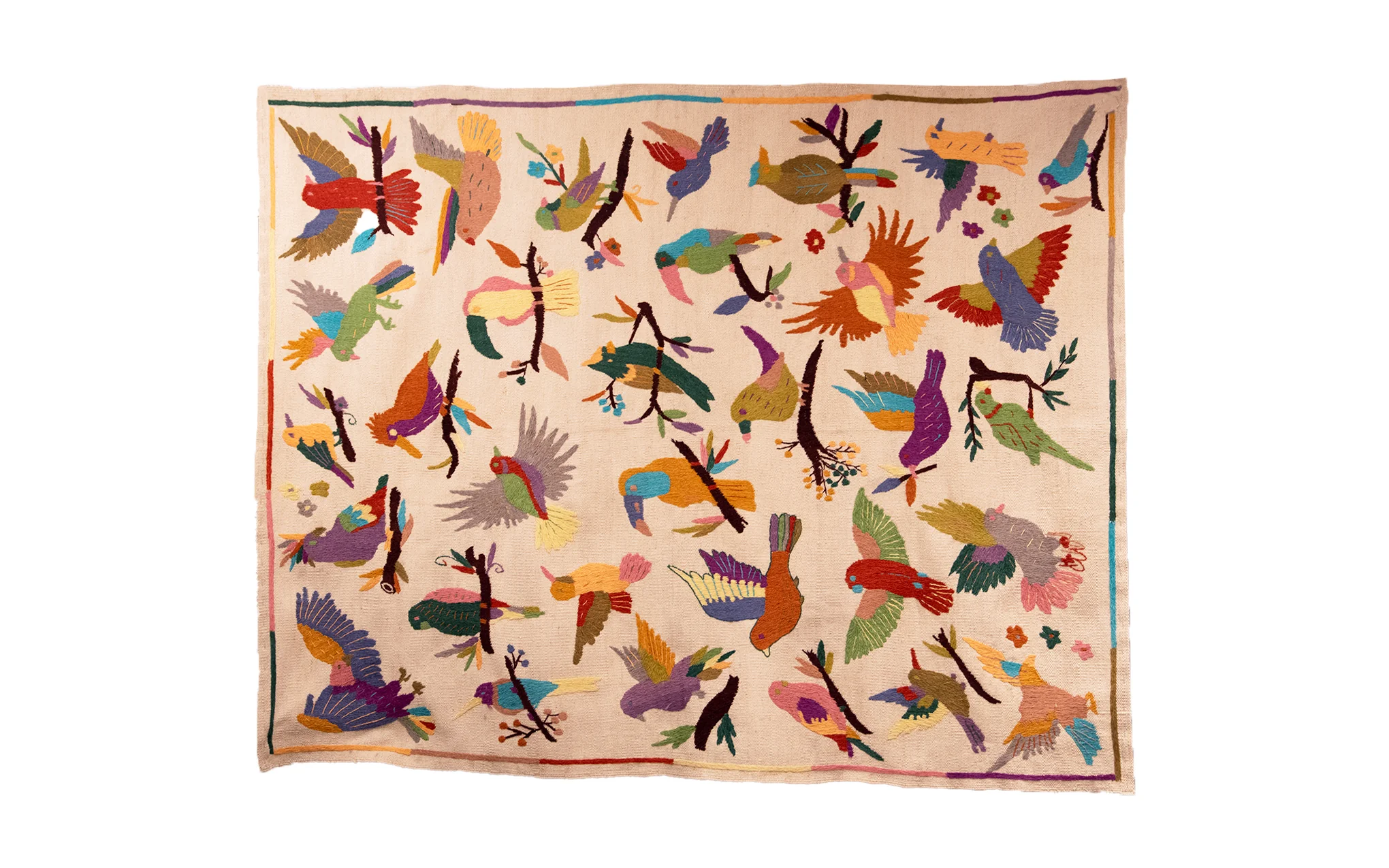 Suzani wall hanging - birds - Image 2