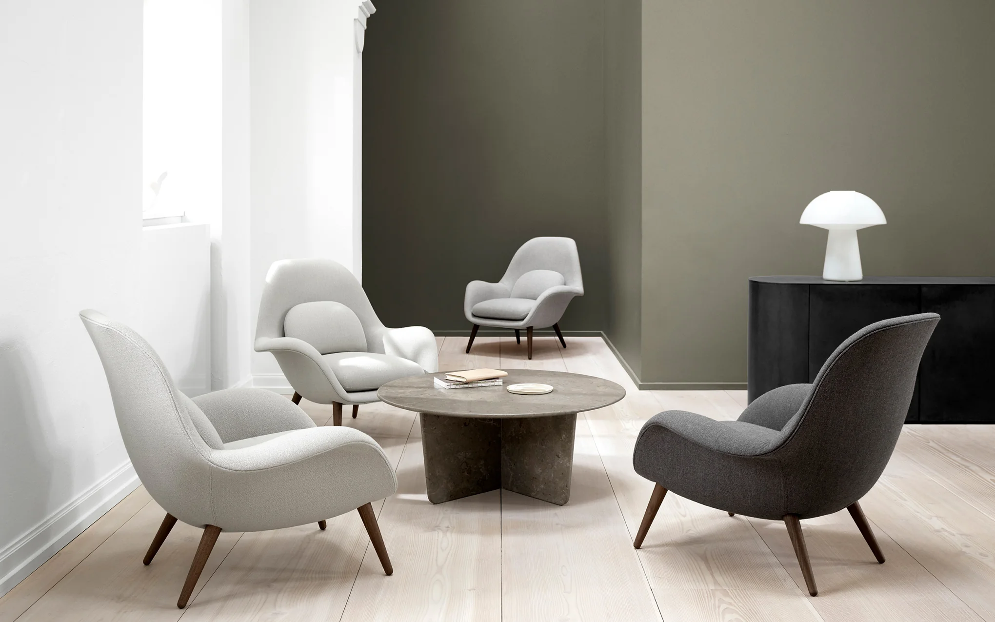 Tableau coffee table - round - Image 3