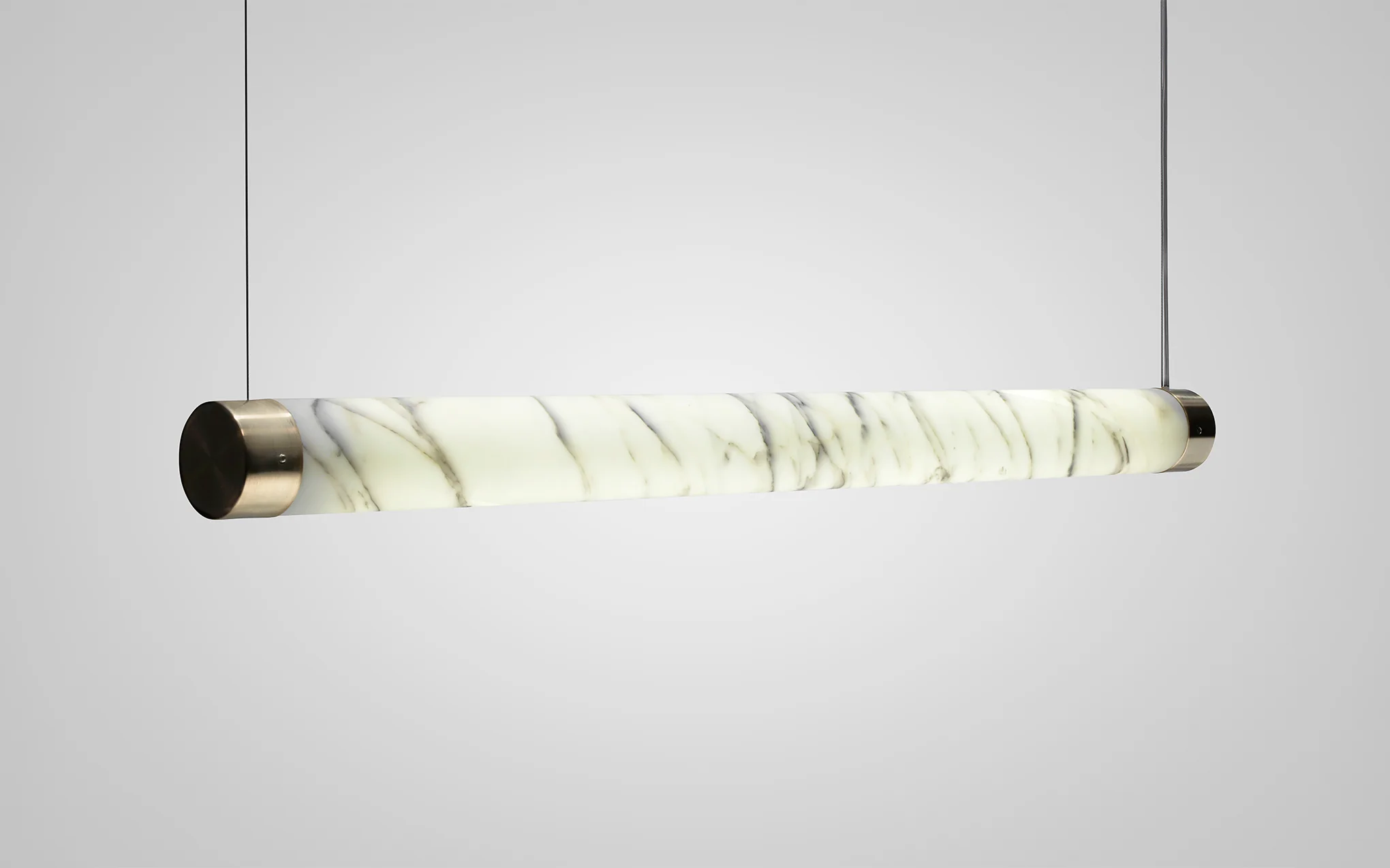 Tube pendant - carrara marble - Image 2