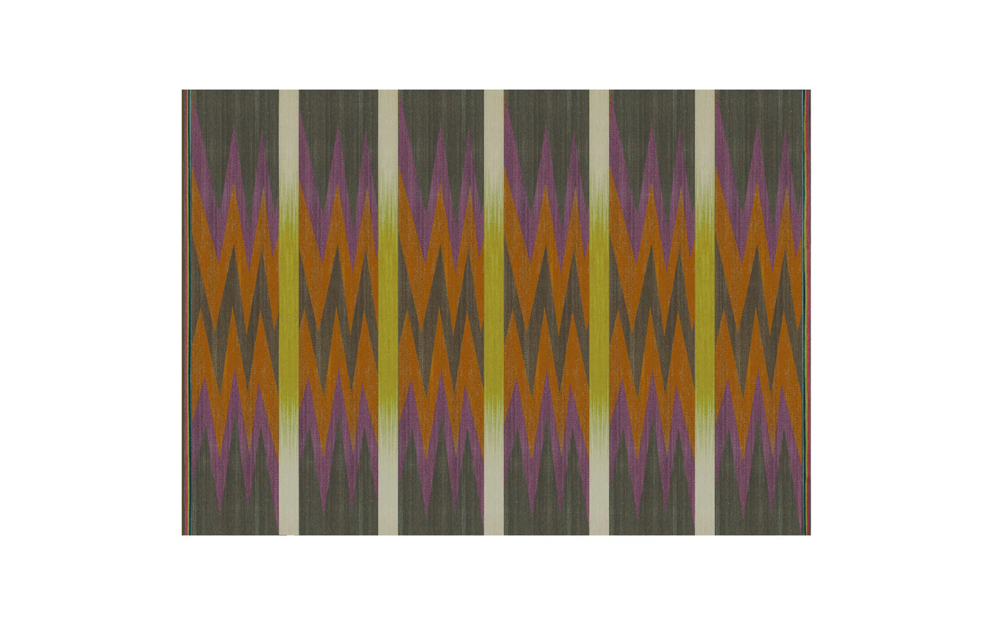 Zigzag Orange flatweave rug